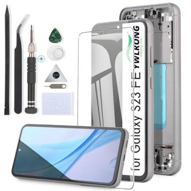 Imagem de YWLRONG Substituição de tela para Samsung Galaxy S23 FE para Samsung S23 FE SM-S711U SM-S711B Display Touch Screen Digitalizador Substituição com ferramentas (com moldura)