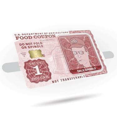 Imagem de Adesivo de vinil para cartão de crédito cupom de comida - Pacote com 3 - Cartões de crédito e débito com chip - Durável, fácil de aplicar - Personalize seu cartão (5 designs disponíveis) (Dale Gribble