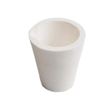 Imagem de (200g) - Forno de copo de cadinho de fusao de quartzo Refino de fundicao Copo de fundicao de cobre de prata e ouro (200g)