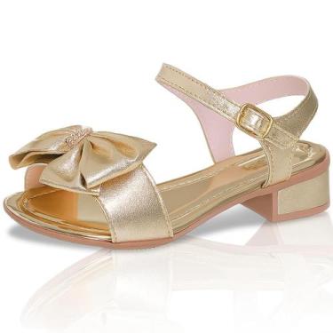 Imagem de Sandália Feminina Salto Baixo Confortável Infanto Juvenil e Adulta Laç