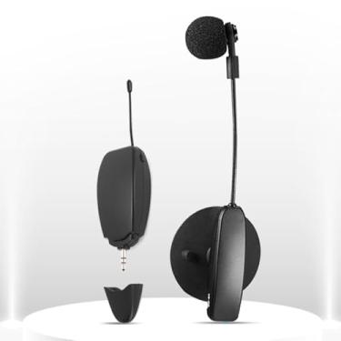 Imagem de Diyeeni de Transmissor de Receptor de Microfone de Violino Sem Fio Faixa de 30m, Saída de Som de 3,5 Mm de 6,35 Mm, Redução de Ruído Em HD, Copo de Sucção, para Palco, Eventos Ao Ar