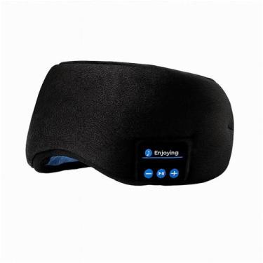 Imagem de Máscara de Olhos Com Fone Sem Fio Para Dormir e Relaxar Musica Algodão
