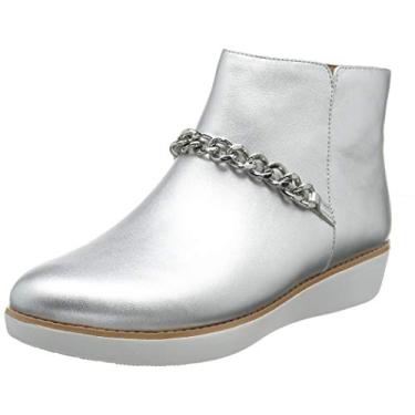 Imagem de FitFlop Ankle Boots Femininas, Prata, prata, 011, 5
