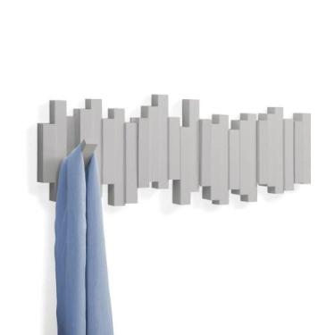 Imagem de Sticks cinza - cabideiro flip com 5 ganchos - umbra