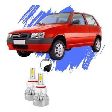 Imagem de Lâmpada Led Fiat Uno 1990 A 2013 Kit H4 V10 - Efeito Xênon