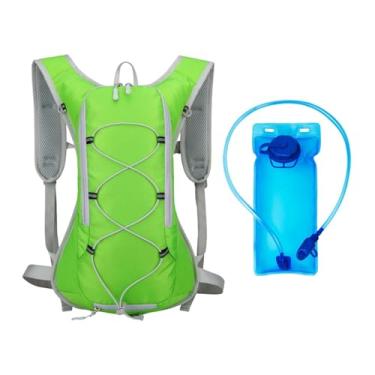 Imagem de Dynwave Mochila de hidratação para corrida, ciclismo ao ar livre, mochila respirável para montanhismo, Verde