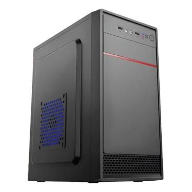 Imagem de Gabinete Pc Micro Atx Xway 01127 Com Fonte 600w Cooler Fan 120mm, Azul