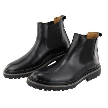 Imagem de Bota Chelsea Masculina Couro Elastico Lateral Palmilha Gel Forrada Solado Emborrachado Puxador Traseiro Tamanho:42;Cor:Preto;Gênero:Masculino;Departamento BS:Esporte