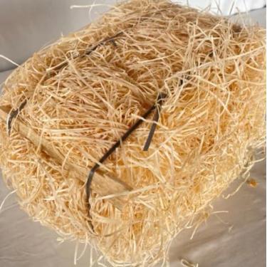 Imagem de 1kg Palha Decorativa para Cesta Palha de Madeira Natural Decoração