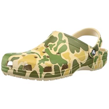 Imagem de Crocs Tamancos camuflados clássicos adultos unissex, Chai/Tan, 34/36 BR