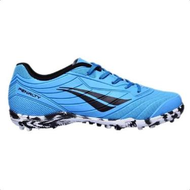 Imagem de Chuteira Penalty Infantil Matis Kids XXI Society, Celeste, 36