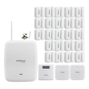 Imagem de Kit Alarme Intelbras AMT 8000 Proteção Perimetral com 23 Sensores e Mó