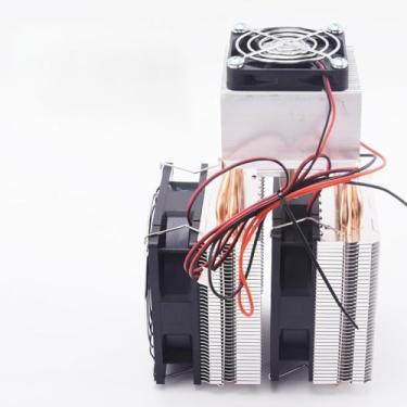 Imagem de Resfriador termoelétrico DIY Refrigeração semicondutora Refrigeração 120W Device de resfriamento de alta potência Peltier Refrigeração de resfriamento de ar DIY Kit de acessórios