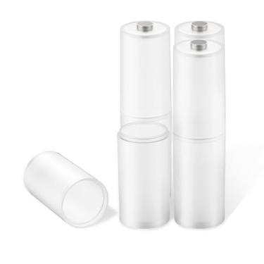 Imagem de ORICO Adaptador de bateria AAA para AA, pacote com 4 capas de conversor de bateria, capa para bateria AAA com contatos de metal na parte inferior
