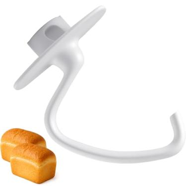 Imagem de Poweka Gancho de massa K45DH de substituição compatível com KitchenAid 4,5 QT misturadores de suporte de cabeça inclinada KSM90 e K45
