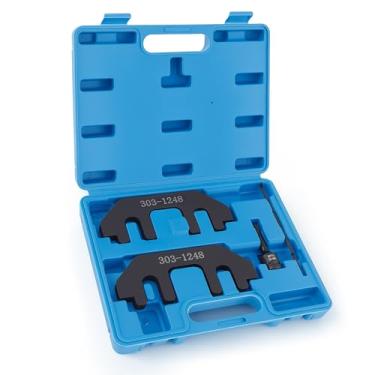 Imagem de WAYCOJOY Kit de ferramentas de fixação de eixo de comando 303-1248, compatível com motores Ford Lincoln Mercury 3.5L 3.7L 4V, com soquete de remoção de parafuso de cabeça de cilindro RT11, ferramenta