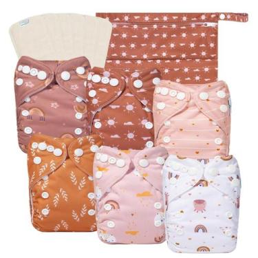 Imagem de Pacote de 13 fraldas de pano babygoal Newborn para meninas prematuras 
