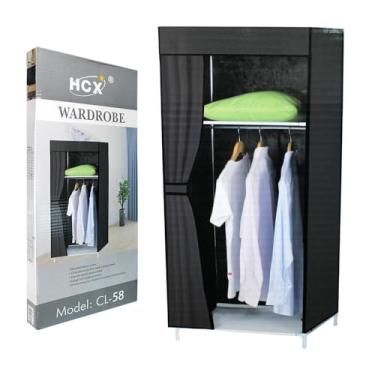 Imagem de Guarda-Roupa Portátil Dobravel Sapateira Cabideiro (Vermelho)