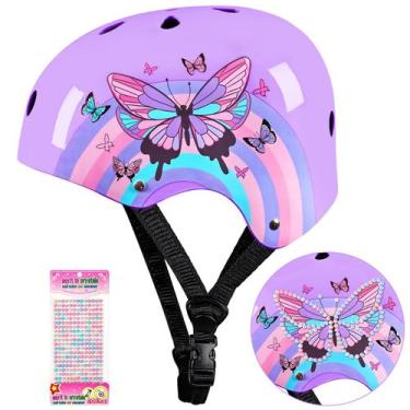 Imagem de Capacete Lemmeko Kids Bike Skateboard 8-14 Years Butterfly