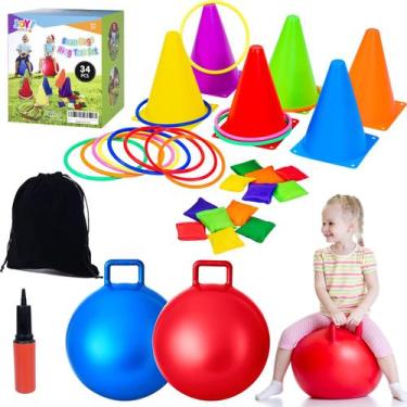Imagem de Conjunto combinado de jogos ao ar livre JOY SPOT! Carnival 35 unidades