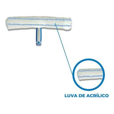 Imagem de Luva Refil Rodo Combinado Limpador De Vidros 25cm Bralimpia, Luva MVLC