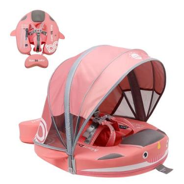 Imagem de Infant Float Mambobaby com dossel e cauda para piscina 3-24M - Luckclu