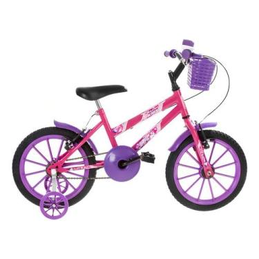 Imagem de Bicicleta Infantil Aro 16 Menino/Menina Ultra Bikes Kids (Bebe/Lilas)