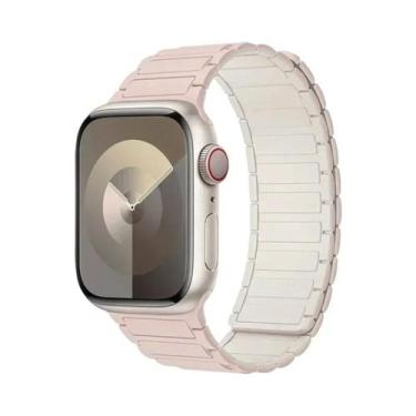 Imagem de Pulseira Magnética De Silicone De 46mm 42mm 40mm 41mm 45mm 44mm 49mm P