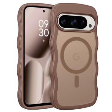 Imagem de BENTOBEN Capa magnética para Google Pixel 10 Pro XL fofa, ondulada ondulada Pixel 10ProXL [compatível com MagSafe] Capa antiderrapante fosca fina feminina masculina e masculina para Google 10ProXL 6,8