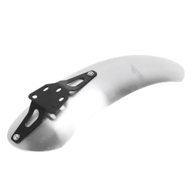 Imagem de Jiawu Fender de Motocicleta Fender para Street Twin 900 2016-2025, Guarda-Lamas de Motocicleta de Montagem Alta, Alumínio Liga de Longa Tampa de Lamas Substituídas (Prata)