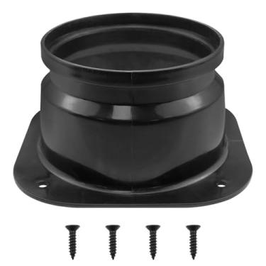 Imagem de FINBe Secador de flange de duto de 10 cm Porta de exaustão Painel de parede Secador Conector de parede Conector de duto Flange Acessório de entrada para ventilação Tubos retos Paredes e tetos 1 peça