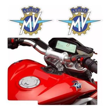 Imagem de Kit Adesivos Compatível Tanque Mv Agusta F4 Logo Ag027
