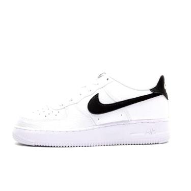 Imagem de Nike Big Kid's Air Force 1 GS Basketball Shoes (4.5) White/Black