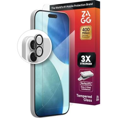 Imagem de ZAGG IS-BNDL-Glass+/CameraFrame-Apple-Bryce-PLT-FG-AMZ Protetor de tela de telefone