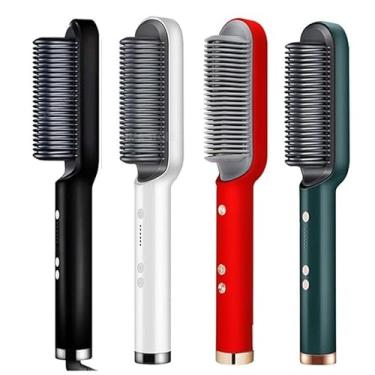 Imagem de Escova Alisadora Bivolt 5 em 1 - Alisa, Modela e Anti-Frizz Rápido Para Todos os Tipos de Cabelo(Cor Aletoria)