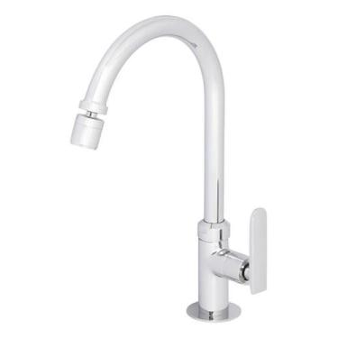 Imagem de Torneira Pia Cozinha Bica Alta Cromada Delinia Londrina