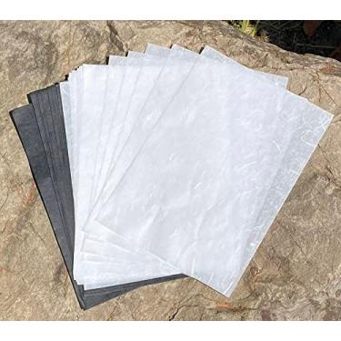 Imagem de 50 folhas de papel de amoreira fina A4 papel papel papel washi arte artesanato arte origami fornecedores fabricação de cartões (cores brancas/pretas)