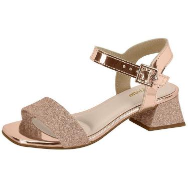 Imagem de Sandalia Infantil Menina Salto Brilho Molekinha 2347.100