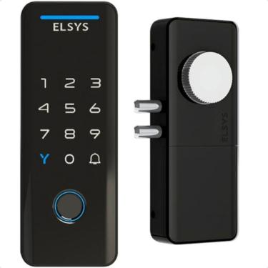 Imagem de Fechadura Digital Preto Senha Tag Elsys Esf-ds4100v