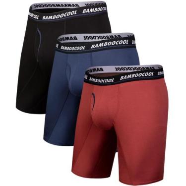Imagem de Cuecas boxer compridas masculinas BAMBOO COOL Performance