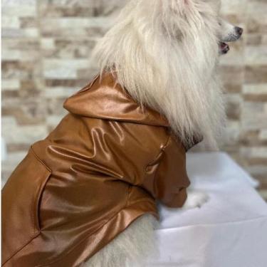Imagem de Blusa Pet com Capuz Tecido Cirrê  Roupinha Para Cachorro Pequeno a Méd