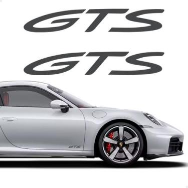 Imagem de Adesivos Gts Para Porsche Carrera 911 Grafite Texturizado - SPORTINOX