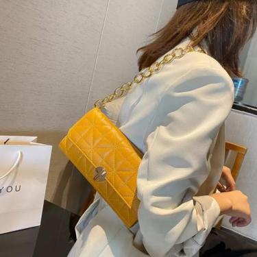 Imagem de Bolsa Baguete Feminina Mão Ombro Alça Corrente Pequena - AlwyStore, Am