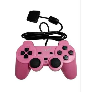 Imagem de controle PS2 com fio, colorido Playstation2 analógico. envio no mesmo 