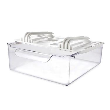 Imagem de Gaveta Multiuso Organizar Geladeira Armários Prateleira 20cm