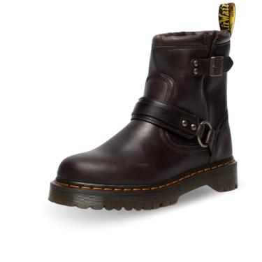 Imagem de Dr. Martens Bota de motocicleta unissex Anistone Harness para adultos, Marrom escuro, 7 Women/6 Men