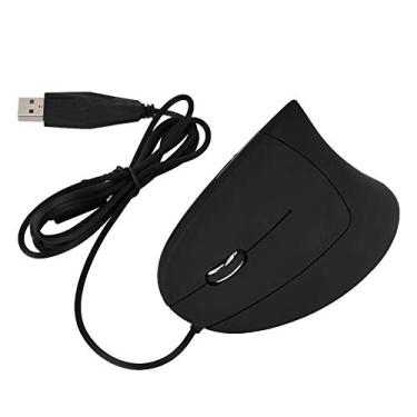 Imagem de Mouse Vertical Esquerdo, Mouse Ergonômico para Jogos Com Rastreamento óptico, 6 Botões, 1600 Dpi, Com Fio USB, para Entusiastas de Jogos, Programadores, Funcionários de Escritório