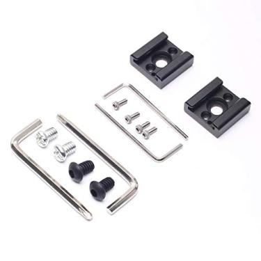 Imagem de DEVMO Pacote com 2 adaptadores de suporte de sapata fria para sapata fria tipo de sapata padrão com orifício de rosca de 6 mm para câmera DSLR Flash LED monitor de vídeo e mais
