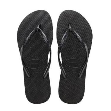 Imagem de Chinelo Infantil Havaianas Slim Preto - 40000-Feminino