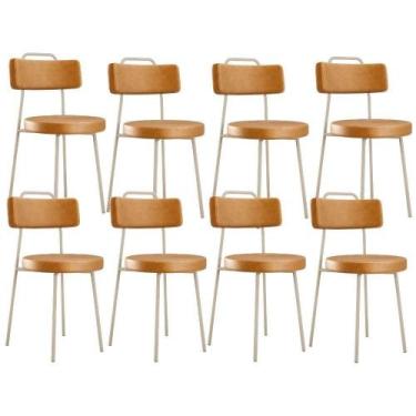 Imagem de Kit 08 Cadeiras Decorativas Estofada Sala Jantar Barcelona Arena L02 m
